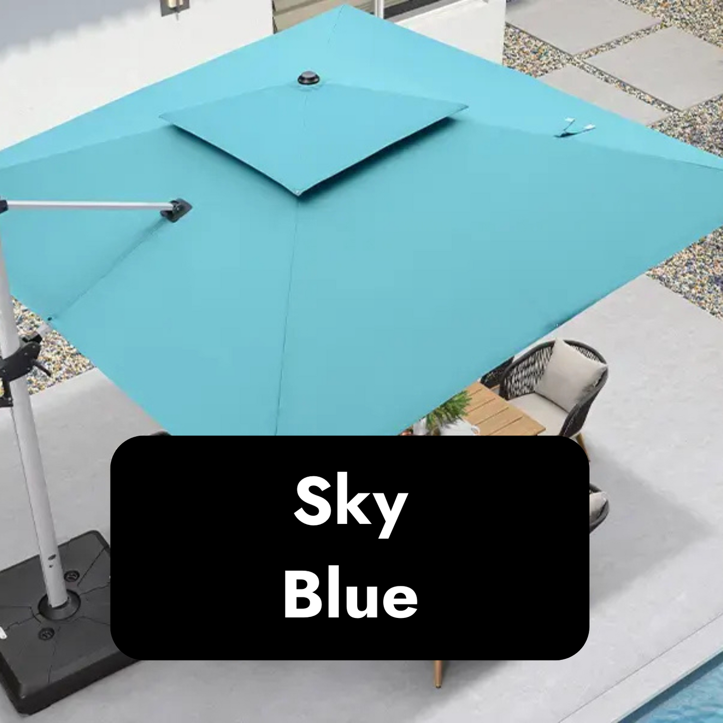 🌞 SunGlow™ Solar LED Patio Umbrella