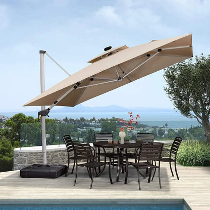 🌞 SunGlow™ Solar LED Patio Umbrella