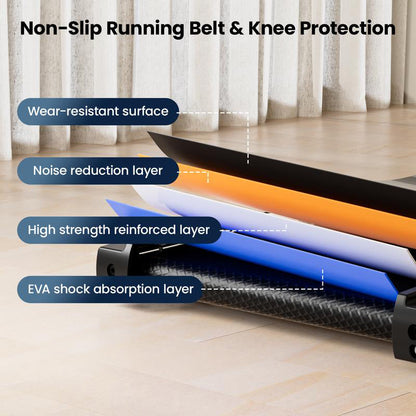 🏠 HomeStride™ Walking Pad – Safety Handrail, Smart Remote & Clear Display