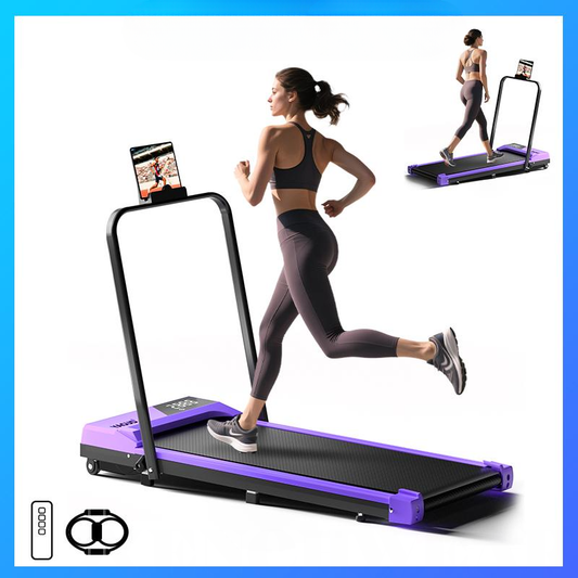 🏠 HomeStride™ Walking Pad – Safety Handrail, Smart Remote & Clear Display